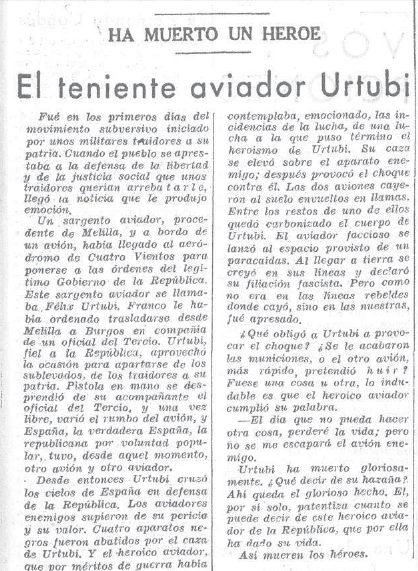 ARTICULO SOBRE URTUBI EN LA VOZ