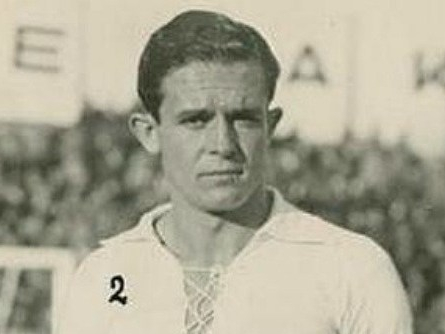 Sauto con la camiseta del Real Madrid en 1936