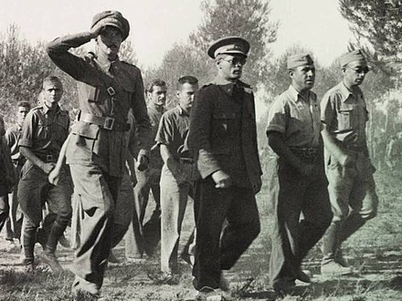 Varios militares del Ejército Popular. En concreto de la 30 División. Foto de Francisco Boix