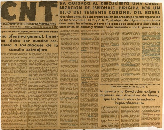 A.H.N. Sección Fondos Contemporáneos Causa GeneralSubdirección General de los Archivos EstatalesMinisterio de Cultura.España