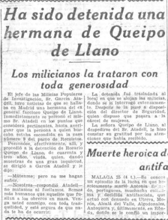 25 SEPTIEMBRE ROSARIO QUEIPO DE LLANO
