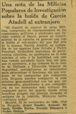 ARTICULO AHORA 13 NOVIEMBRE HUIDA